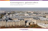 Consignes générales - VMZINC