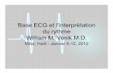 Base ECG et l'interprétation du rythme William M. Vosik M.D