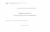 Commission de rédaction Rapport général Avant-projet de ...