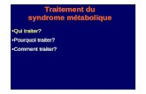 Traitement du syndrome métabolique