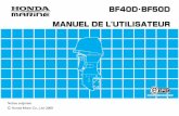 BF40D BF50D MANUEL DE L'UTILISATEUR