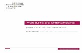 MOBILITÉ DE CHERCHEURS