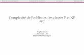 Complexité de Problèmes: les classes P et NP - univ-lille.fr