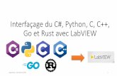 Interfaçage du C#, Python, C, C++, Go et Rust avec LabVIEW