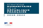 STRATÉGIE HUMANITAIRE DE LA RÉPUBLIQUE FRANÇAISE 2022