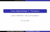 Cours Apprentissage 2 : Perceptron