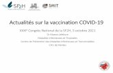 Actualités sur la vaccination COVID-19