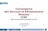 Convergence) des)Services)et)Infrastructures) Réseaux (CSI)
