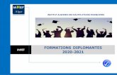 FORMATIONS DIPLOMANTES 2020-2021 - IAHEF