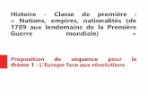 Histoire - Classe de première : « Nations, empires ...