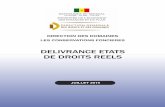 DELIVRANCE ETATS DE DROITS REELS