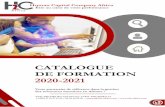 CATALOGUE DE FORMATION 2020-2021
