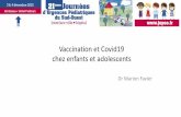 Vaccination et Covid19 chez enfants et adolescents