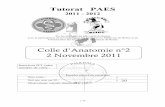 Colle d'Anatomie n°2 2 11 2011 SUJET