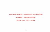 ADVANCED SQUAD LEADER AIDE-MEMOIRE Starter Kit only