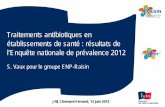 Traitements antibiotiques en établissements de santé ...