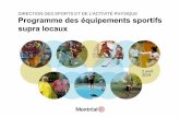 DIRECTION DES SPORTS ET DE L’ACTIVITÉ PHYSIQUE Programme ...
