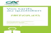 Tarifs 2020 Particulier V5 - CREDIT AGRICOLE
