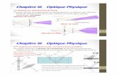 Chapitre III Optique Physique - e-monsite