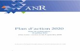 Plan d’action 2020 - Agence nationale de la recherche
