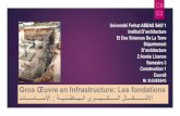 Mr. B.GUESSAS Gros Œuvre en Infrastructure: Les fondations ...