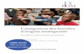 L’intégration des familles d’origine immigrante