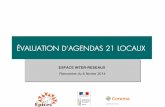 ÉVALUATION D’AGENDAS 21 LOCAUX - Ministère de la ...