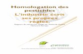 Homologation des pesticides - generations-