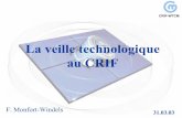 La veille technologique au CRIF - ABD-BVD
