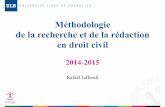 Méthodologie de la recherche et de la rédaction en droit civil