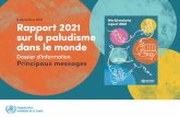 Rapport 2021 sur le paludisme dans le monde, Principaux ...