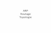 ARP Routage Topologie