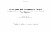 Macros et langage VBA