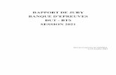 Rapport Jury DUT-BTS 2021