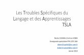 Les Troubles Spécifiques du Langage et des Apprentissages TSLA