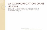 LA COMMUNICATION DANS LE SOIN - REDO - Réseau de la ...