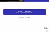 M3201 - Probabilités Cours 1 - Calcul probabiliste