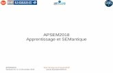 APSEM2018 Apprentissage et SEMantique