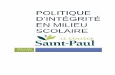 POLITIQUE - Collège Saint-Paul