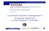 Les modules Activités & Management ® Du NOVIAL INSTITUTE ...