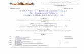STRATEGIE TRANSFUSIONNELLE EN REANIMATION