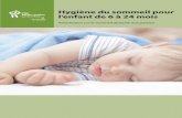 Hygiène du sommeil pour l’enfant de 6 à 24 mois
