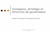 Croissance, stratégie et structure de gouvernance
