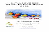 CATALOGUE DES VARIETES FRUITIERES 2020