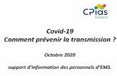 Covid-19 Comment prévenir la transmission