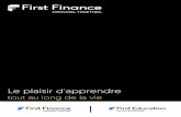 Le plaisir d'apprendre - FIRST FINANCE France