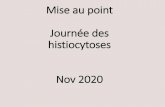 Mise au point Histiocytoses Journée des histiocytoses Nov 2020