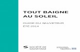 TOUT BAIGNE AU SOLEIL - Société de sauvetage du Québec