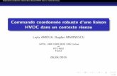 Commande coordonnée robuste d'une liaison HVDC dans un ...