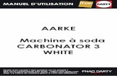 AARKE Machine à soda CARBONATOR 3 WHITE
